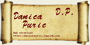 Danica Purić vizit kartica